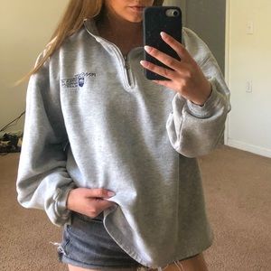 Port Authority Penn State Heather Gray Quarter Zip